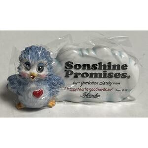 Vtg 1998 Sonshine Promises Plaque Collection Happy Heart is Good Medicine Clasby